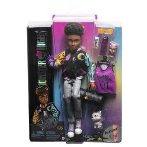 Monster High Clawd Wolf Doll in Black and Purple Jacket